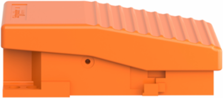 Harmony XPE Single Foot Switch, Metal, Orange, IP66, 1 Step, 1 NC+NO