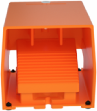Harmony XPE Foot Switch, Metal, Orange, IP66, 1 Step, 1 NC+NO