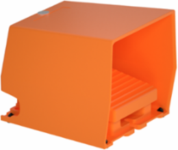 Harmony XPE Foot Switch, Metal, Orange, IP66, 1 Step, 1 NC+NO