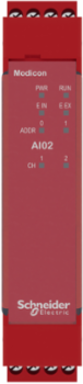 Expansion modules, Modicon MCM, 2 analog input pairs, screw