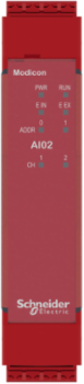 Expansion modules, Modicon MCM, 2 analog input pairs, spring