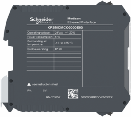 Modicon MCM Ethernet/IP Communication Module, 1 RJ45, IP20, 24V DC