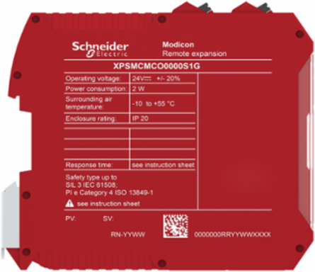 expansion module, Modicon MCM, RS485 safe communication, 1 way, spring