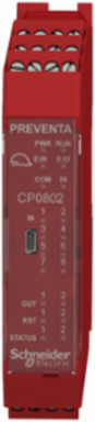 Modicon Safety Controller CPU, 8 Inputs, 2 Outputs, 24V DC, IP20