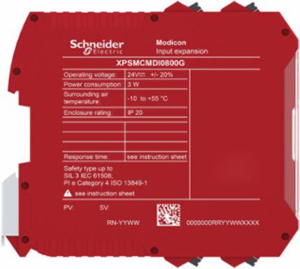 expansion module, Modicon MCM, 8 inputs, spring
