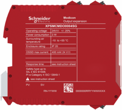 Modicon MCM Expansion Module, 4 DO, 400mA, IP20, 24V DC