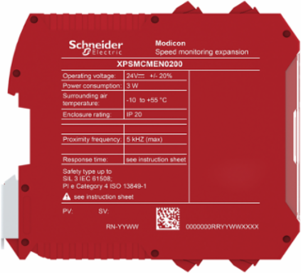 Safe Speed Monitoring Module, 24V DC, 5kHz Frequency, 114.5mm Width