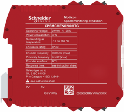 expansion module, Modicon MCM, speed monitoring, 2 HTL encoder, spring