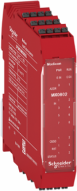 expansion module, Modicon MCM, 8 inputs 2 output pairs, spring