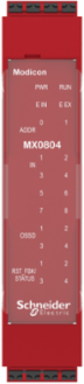 Safe Mixed I/O Expansion Module, 8 Digital Inputs, 4 Outputs, IP20