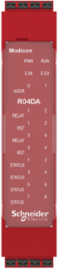 expansion module, Modicon MCM, 4 safety relay outputs, with diagnostic outout, with backplane connection, spring