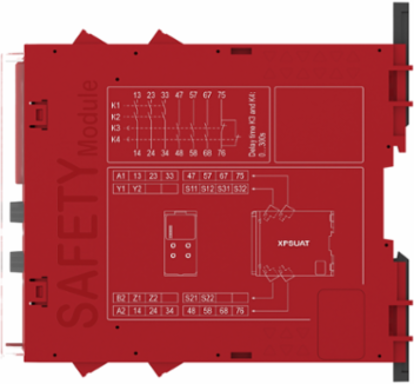 Harmony Safety Relay Module, PLe/Category 4, 24V AC/DC, 45mm x 120mm x 100mm