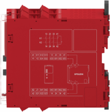 Harmony Safety Module, 6 Inputs, 48-240V AC/DC, DIN Rail Mounted