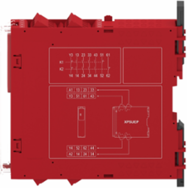 Schneider Electric XPSUEP Harmony Safety Module, PLe Category 4, 48-240V AC/DC, 22.5mm Width