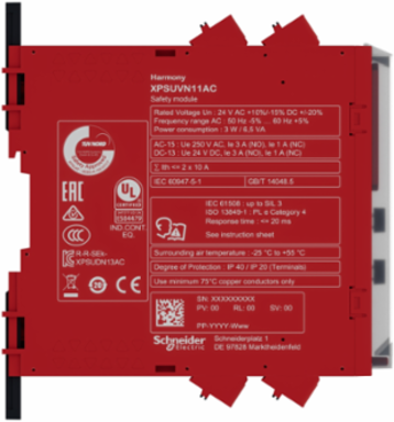 Harmony Safety Module for Zero Speed Monitoring, 24V AC/DC, 100mm Height