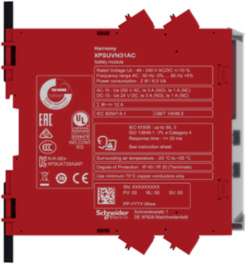 Harmony Safety Automation Relay, 48-240V AC/DC, 22.5mm Width