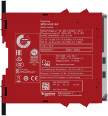 Harmony Safety Module - Zero Speed Monitoring, 48-240V AC/DC, 0.2 kg