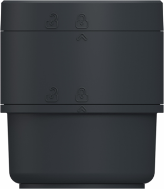 Base Module, Harmony XVB7 Modular Tower Light, Ø70mm, 24V AC/DC base with adapter and cover, Grey
