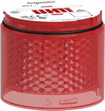 Light Module, Harmony XVB7 Modular Tower Light, Red, Ø70mm, Steady, Colored Lens