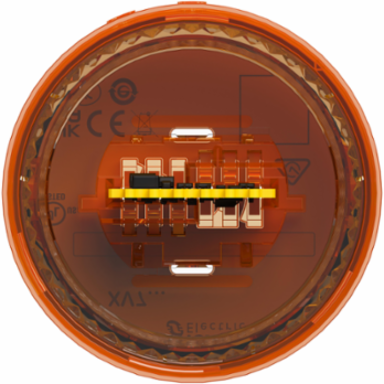 Light Module, Harmony XVB7 Modular Tower Light, Orange, Ø70mm, Steady, Colored Lens