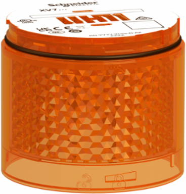 Light Module, Harmony XVB7 Modular Tower Light, Orange, Ø70mm, Steady, Colored Lens