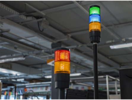 Light Module, Harmony XVB7 Modular Tower Light, Blue, Ø70mm, Steady, Colored Lens