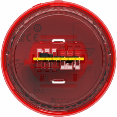 Light Module, Harmony XVB7 Modular Tower Light, Red, Ø70mm, Blinking, Colored Lens