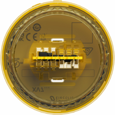 Light Module, Harmony XVB7 Modular Tower Light, Yellow, Ø70mm, Blinking, Colored Lens
