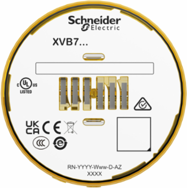 Light Module, Harmony XVB7 Modular Tower Light, Yellow, Ø70mm, Blinking, Colored Lens