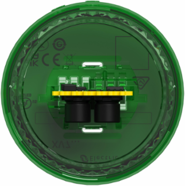 Light Module, Harmony XVB7 Modular Tower Light, Green, Ø70mm, Flashing, Colored Lens