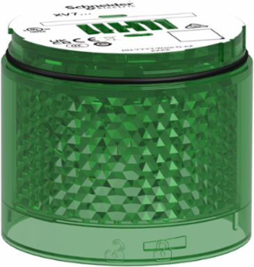 Light Module, Harmony XVB7 Modular Tower Light, Green, Ø70mm, Flashing, Colored Lens