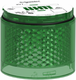 Light Module, Harmony XVB7 Modular Tower Light, Green, Ø70mm, Flashing, Colored Lens