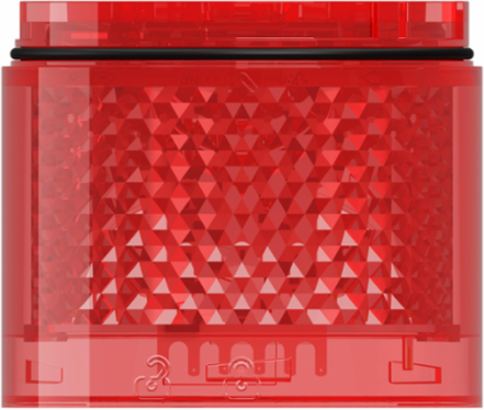 Light Module, Harmony XVB7 Modular Tower Light, Red, Ø70mm, Flashing, Colored Lens