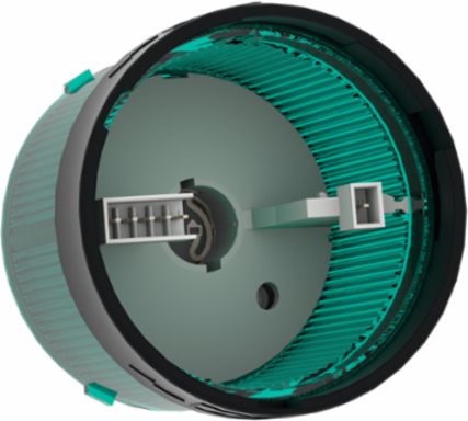 Harmony XVB Green Illuminated Indicator Bank 70 mm, IP66, 250V