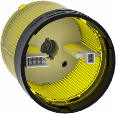Harmony XVB Illuminated Indicator Bank, Yellow, 70mm, IP66, Steady Light