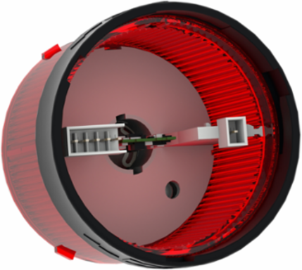 Harmony XVB Red Illuminated Indicator Bank, 70mm, Flashing, 48-230V AC