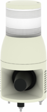 Complete Pre-Wired Tower Light 100mm Red LED with Siren, 24V DC