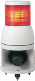 Complete Pre-Wired Tower Light 100mm Red LED with Siren, 24V DC