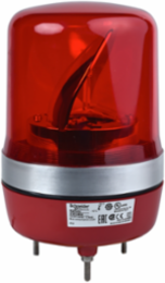Prewired Rotating Mirror Beacon, 106mm, Red, 24V AC/DC, IP55