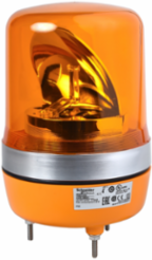Prewired Rotating Mirror Beacon, 106mm, Orange, 24V AC/DC