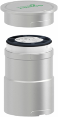 Modular Tower Light Base Unit, Silver, 60mm Mounting, 24V AC/DC, IP65
