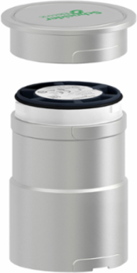 Modular Tower Light Base Unit, Silver, 60mm Mounting, 24V AC/DC, IP65