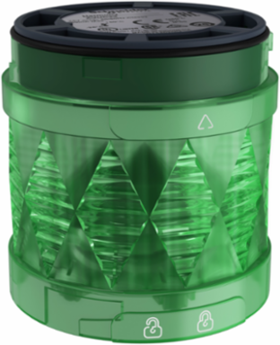 Harmony XVU Modular Tower Light, 60mm, Green LED, IP65, 24V AC/DC