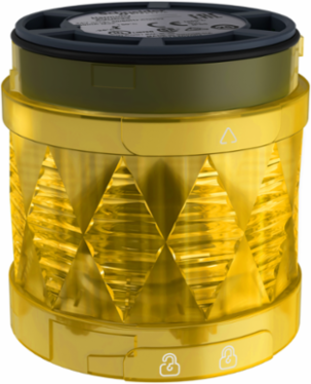 Modular Tower Light, 60mm, Yellow LED, Steady Light, IP65, 24V AC/DC