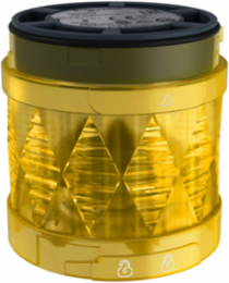 Modular Tower Light, 60mm, Yellow LED, Steady Light, IP65, 24V AC/DC