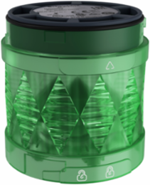 Harmony XVU Modular Tower Light, 60mm Green LED, IP65, Blinking, 24V AC/DC