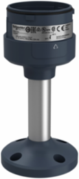Black Fixing Plate with 100mm Aluminium Pole for Modular Tower Lights, 60mm Mounting Diameter, IP65