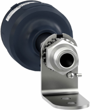 Black Modular Tower Light Fixing Bracket with 100mm Height, 60mm Diameter, IP32