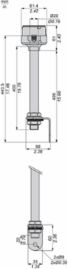 Mounting Bracket for Modular Tower Lights, 400mm Pole, 60mm Diameter