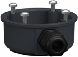 Universal Mounting Accessory, Harmony XV4/XV6/XVB7 Modular Tower Light, Plastic Side Entry Adapter, Grey